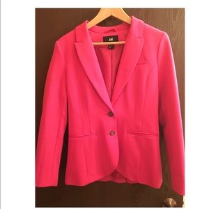 H&M bright pink jacket